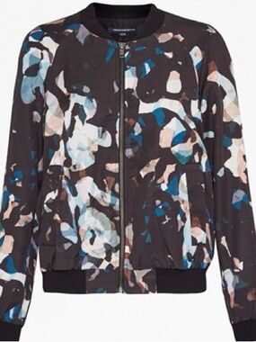 French Connection Women's Cornucopia Drape Bomber Jacket US6 Like 13 Reasons Why